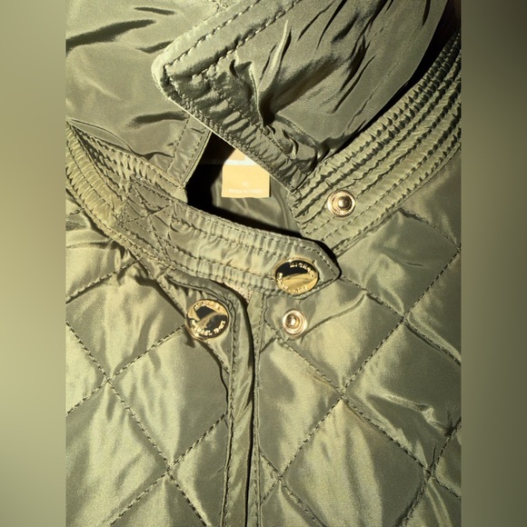 Michael Kors Missy Quilted Jacket - Olive Green XL - Picture 7 of 9